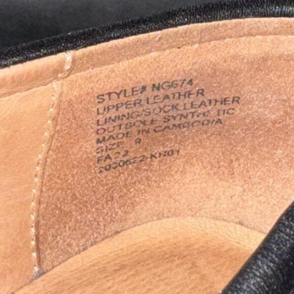 Madewell The Bradley Lugsole Loafer Shoe Black Leather Platform Women Size 9 - Picture 9 of 9